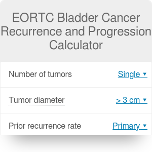 Eortc Bladder Cancer Recurrence And Progression Calculator Omni