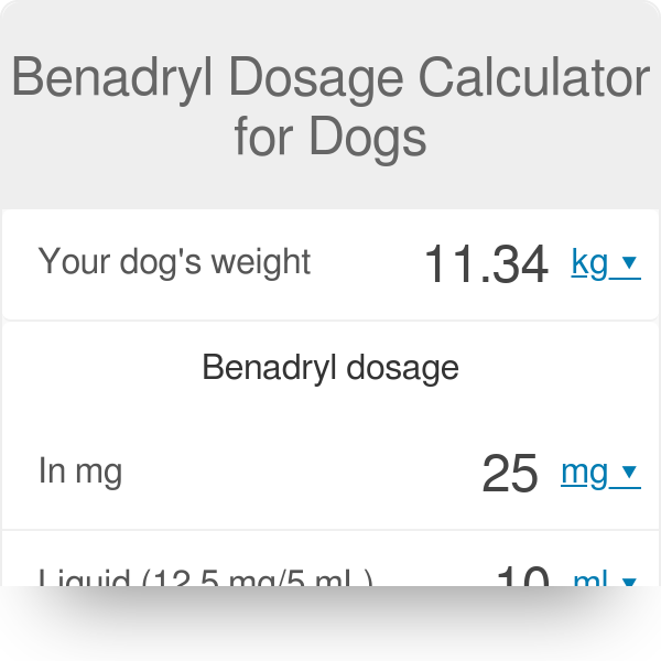 how much benadryl can you give a 30 pound dog
