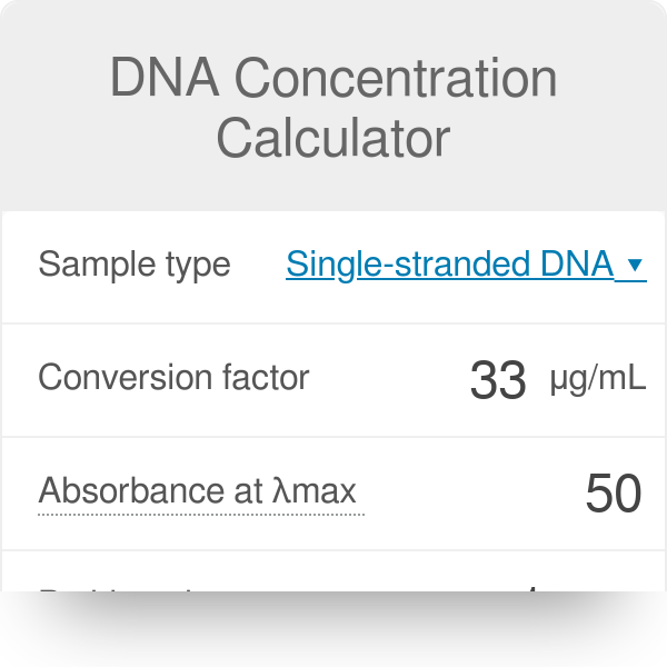 Dna Concentration Calculator   Dna Concentration@2 