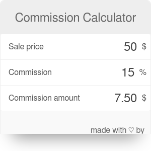 commission calculator