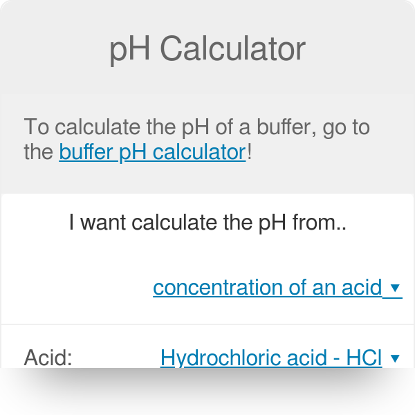 formula for determining ph