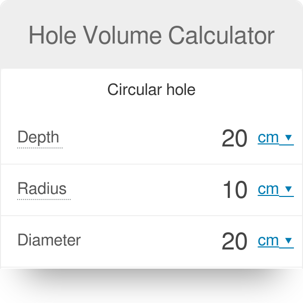 Hole calculator outlet