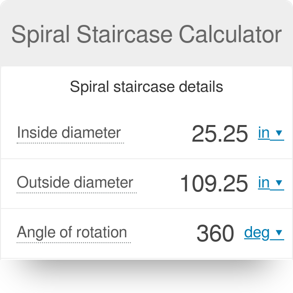 Staircases Calculator
