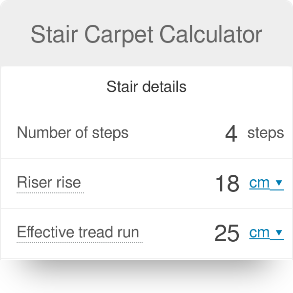 KT SALEEJ: Stair calculator