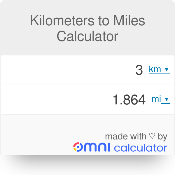 Miles calculator