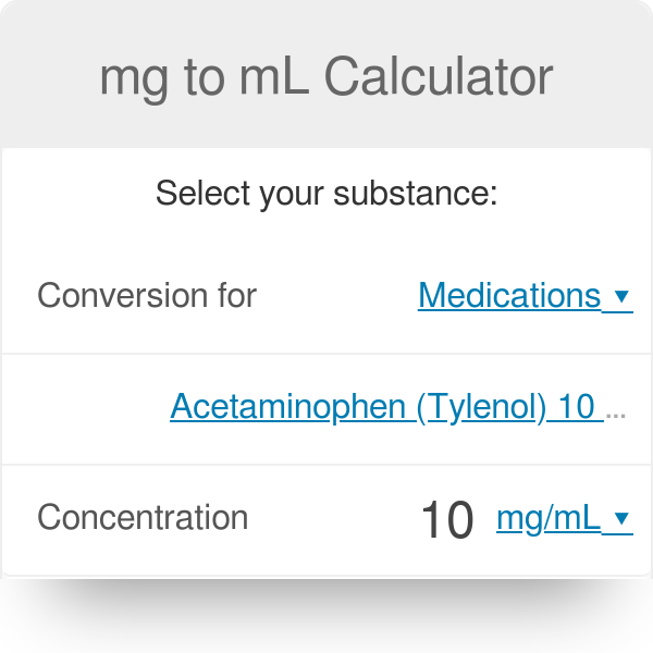 600 Mg Is Equal To How Many Ml Liliana has Arnold