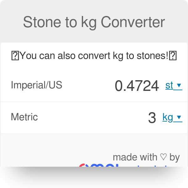 9 stone in kg and pounds sale