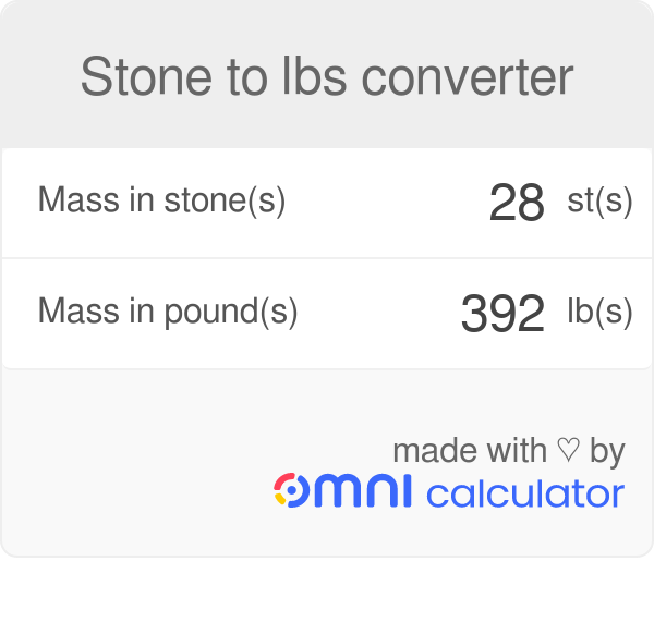 7 kgs in shop stones and pounds