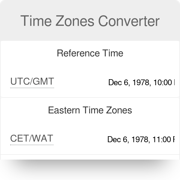 Timezone Converter