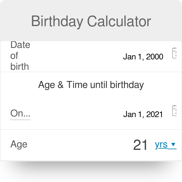 Calculate My Age From My Date Oof Birth Hotsell Emergencydentistry