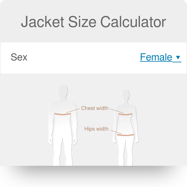 A veces mañana foro Jacket Size Calculator