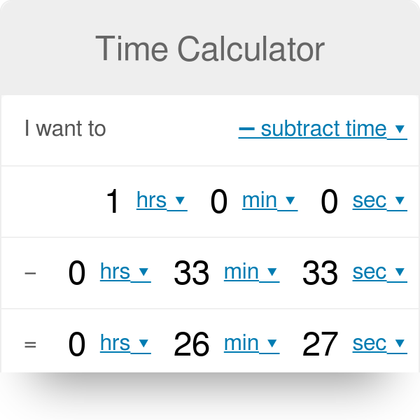 Time Calculator | Add, Subtract, and More