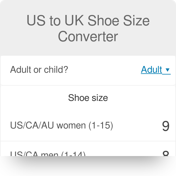 Easy Shoe Size Conversion Charts » US, UK