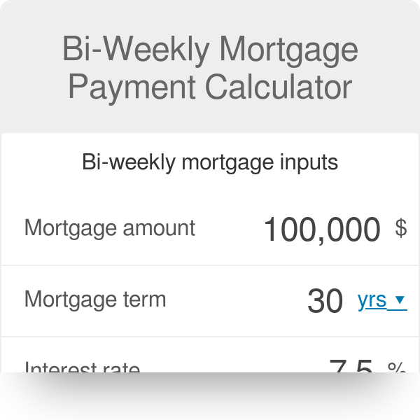 nationwide biweekly mortgage calculator