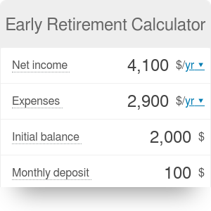 Early Retirement Calculator - Omni