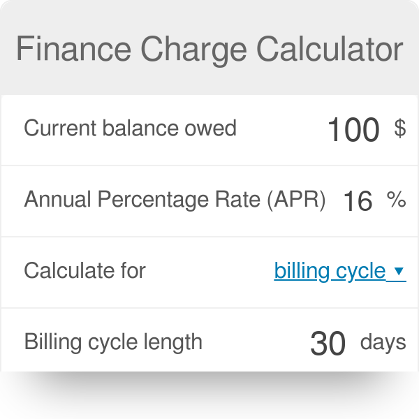 vía Bloquear anunciar Finance Charge Calculator