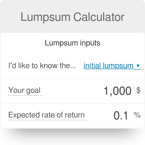 Lump Sum E Rebate