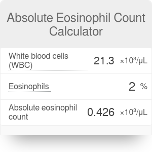 eosinophils blood test percentage