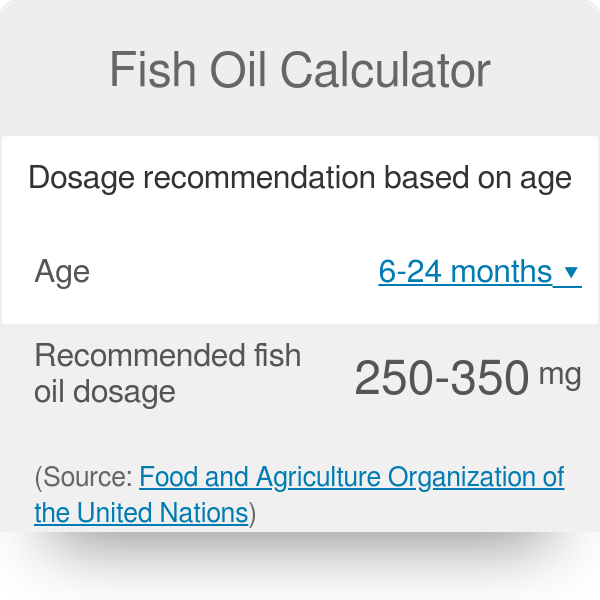 a menudo escucha simplemente Fish Oil Calculator