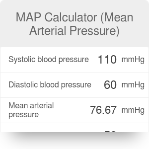 MAP Calculator (Mean Arterial Pressure) | Formula - Omni