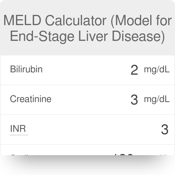 Model for end-stage liver disease (MELD) and allocation of donor
