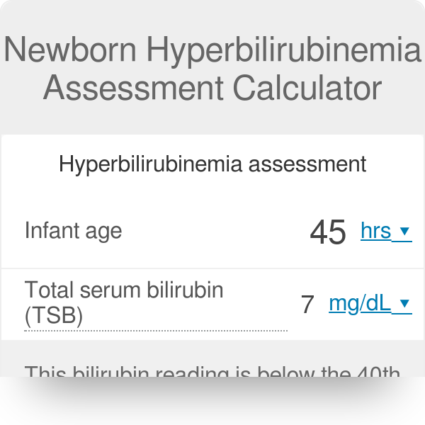 Newborn Hyperbilirubinemia Assessment Calculator