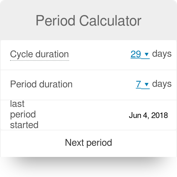 Period Calculator
