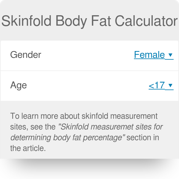 Percentile scale for sum of three skin fold in relation to age