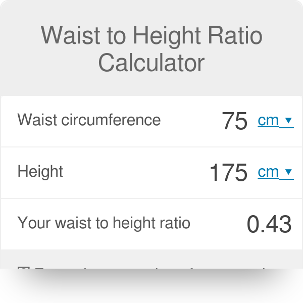 Waist To Height Ratio Calculator | vlr.eng.br