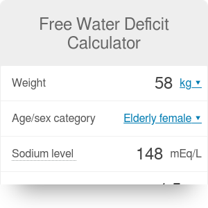 Free Water Deficit Calculator - Omni