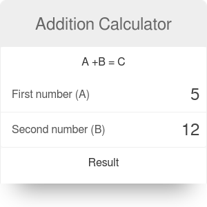 Addition Calculator