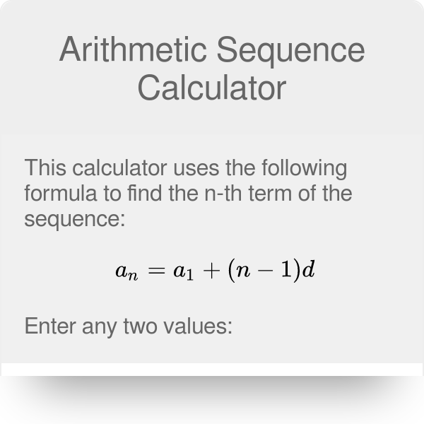 arithmetic sequences calculator