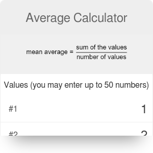 Average Calculator Omni