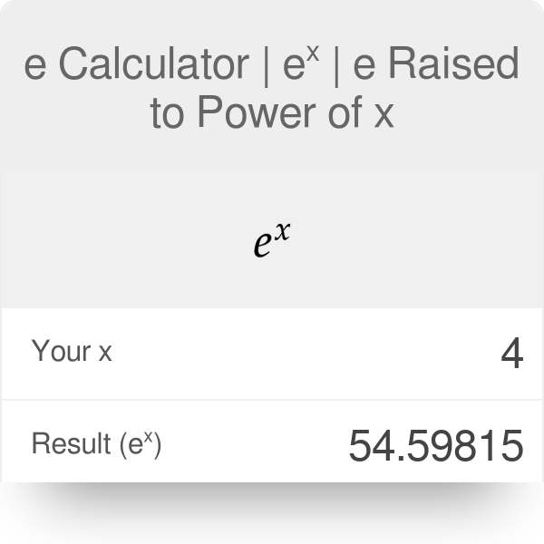 e calculator