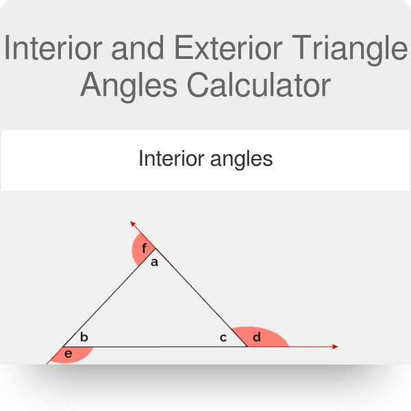Interior And Exterior Triangle Angles@2 