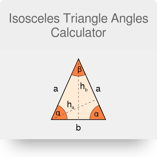 Isosceles Triangle Angles Calculator