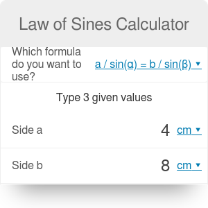 Law Of Sines Calculator