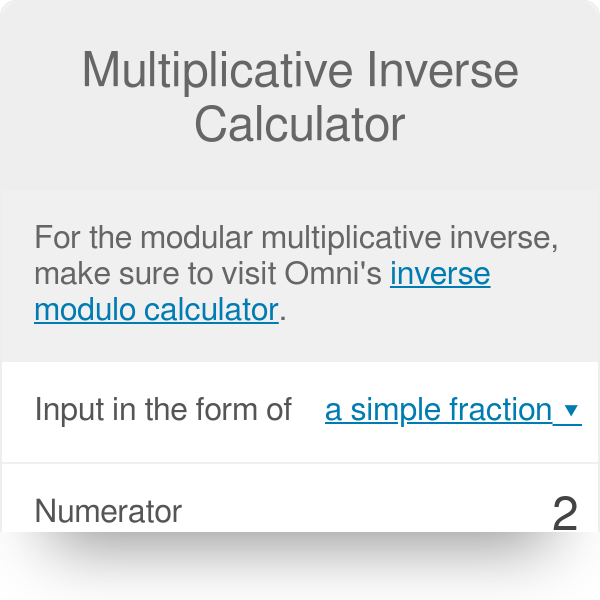 What Is The Multiplicative Inverse Of 24