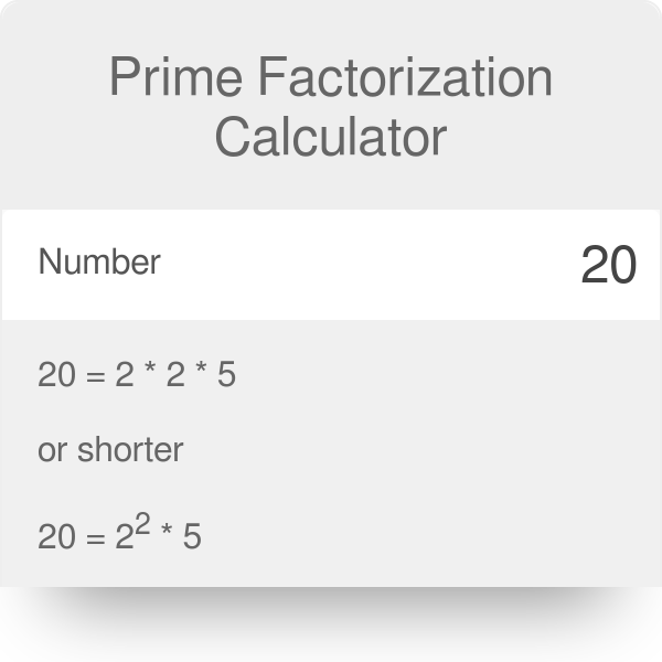 Prime Factorization. Calculator | Definition | Factor tree