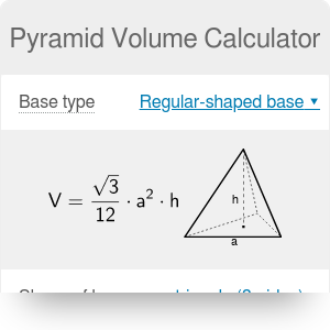 Pyramid Volume Calculator