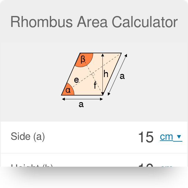 7+ Rhombus Area Calculator