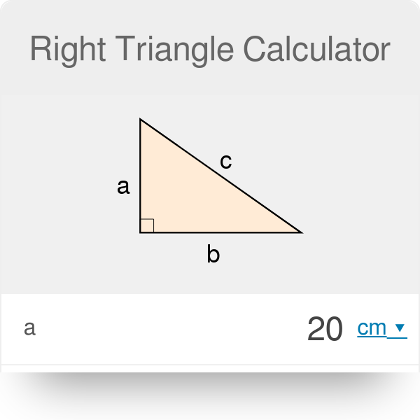 Right Triangle Calculator Definition Formula