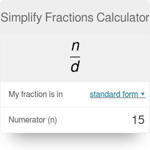 simplify fractions calculator