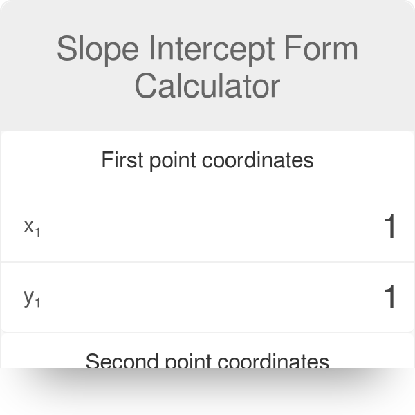 Writing equations in slope intercept form.
