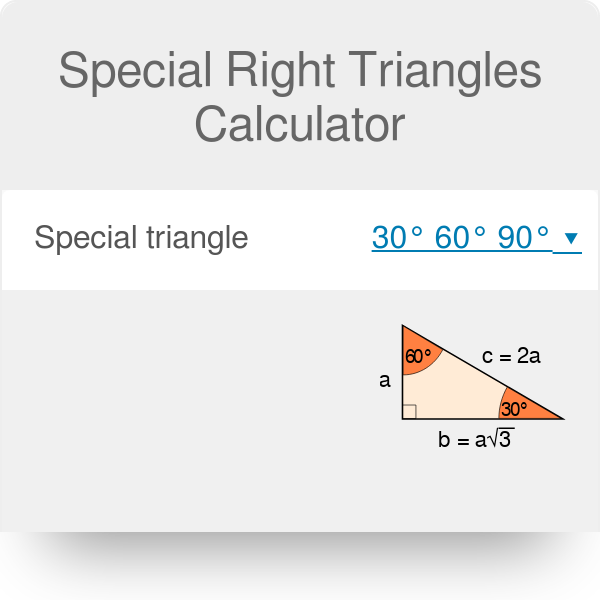 right triangle trigonometry chart