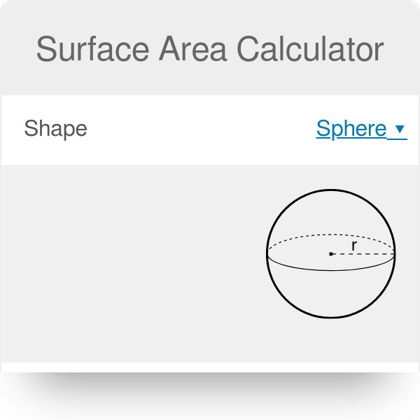 Surface Area Calculator | Definition | Formulas