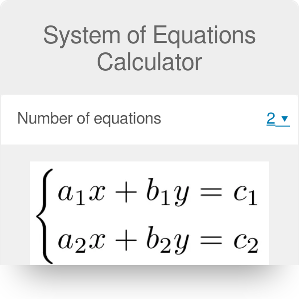 systems of equation calculator