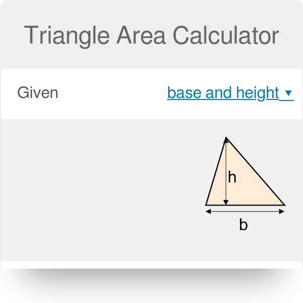 area of a triangle formula trig