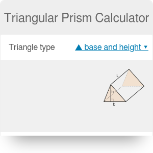 area of triangular prism calculator