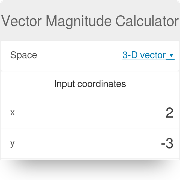 Vector Magnitude Calculator 2d 3d 4d 5d